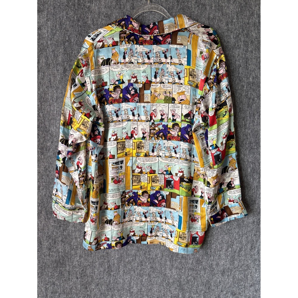 Universal Studios Comic Strip Shirt Womens Large Popeye Beetle Bailey Multicolor - Picture 2 of 8